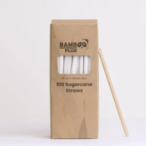 Sugarcane Drinking Straws Paper Wrapped