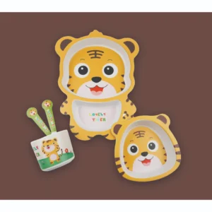 Bamboo Kids Tiger Dinnerware Set 5 Pcs